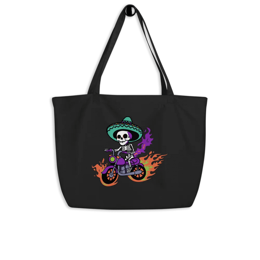 Bone to be Wild Colorful Organic Cotton Tote product image (3)