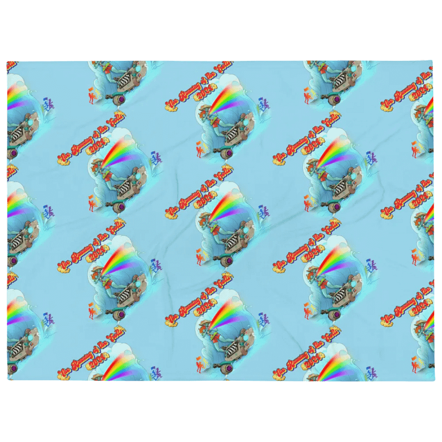 Running of the Trolls Rainbow Blanket Pattern product image (1)