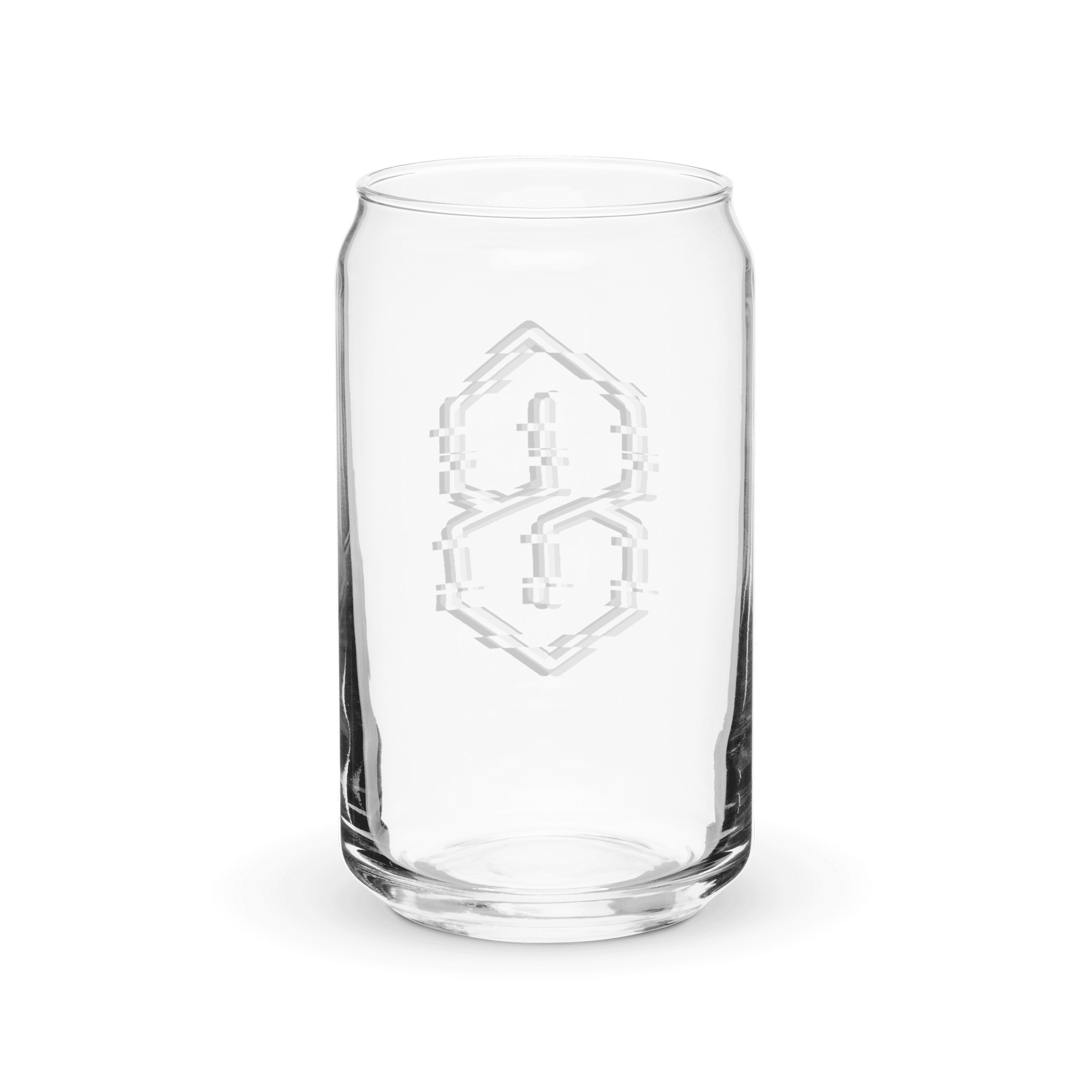 Monochrome Glitch Era Can-Shaped Glass product image (2)