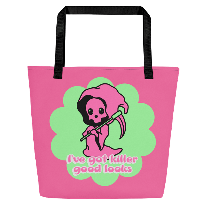 Cute Grim Reaper All-Over Tote Bag product image (2)