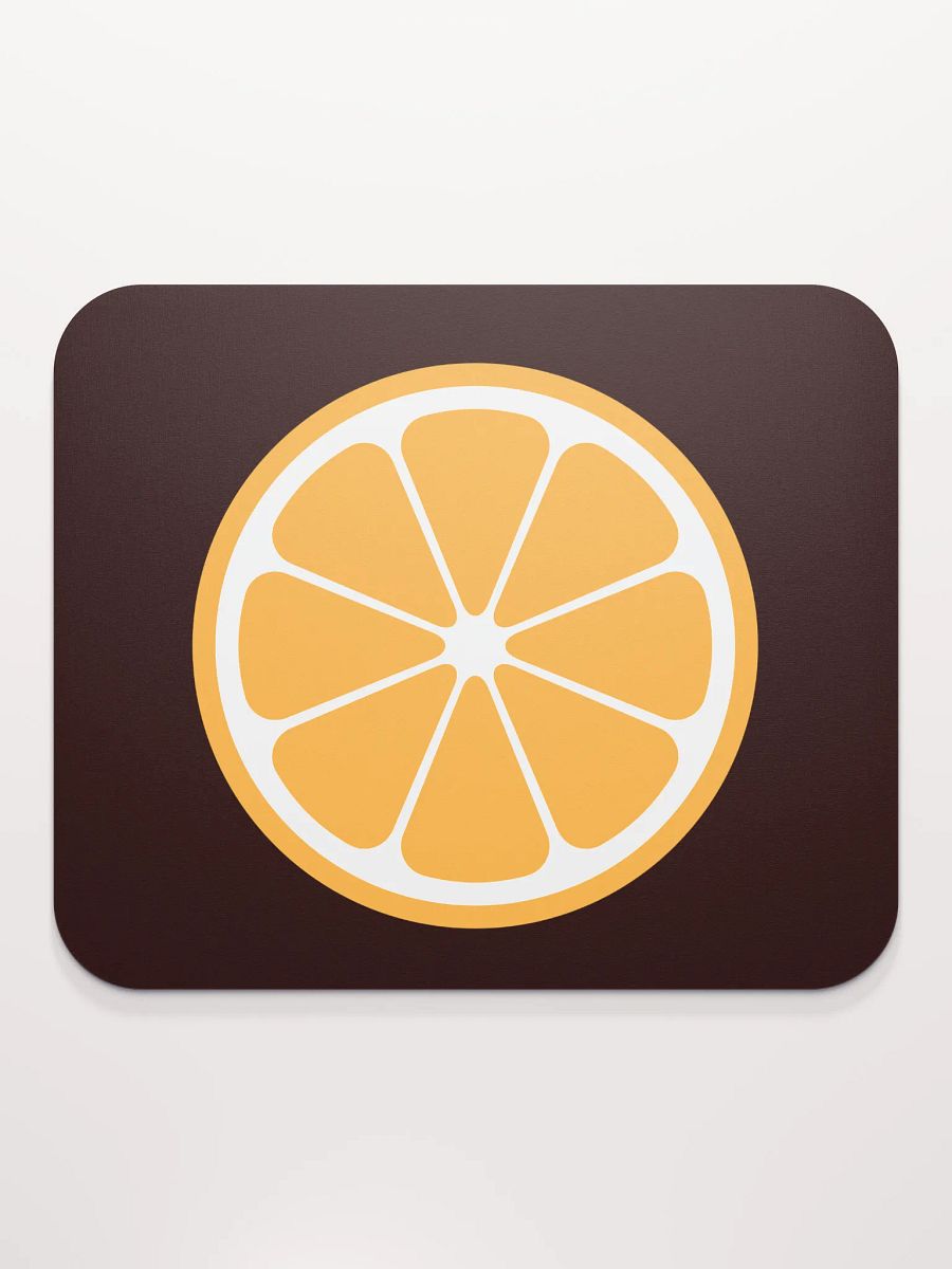 MIKAN Mouse Pad (Orange × Black) product image (2)