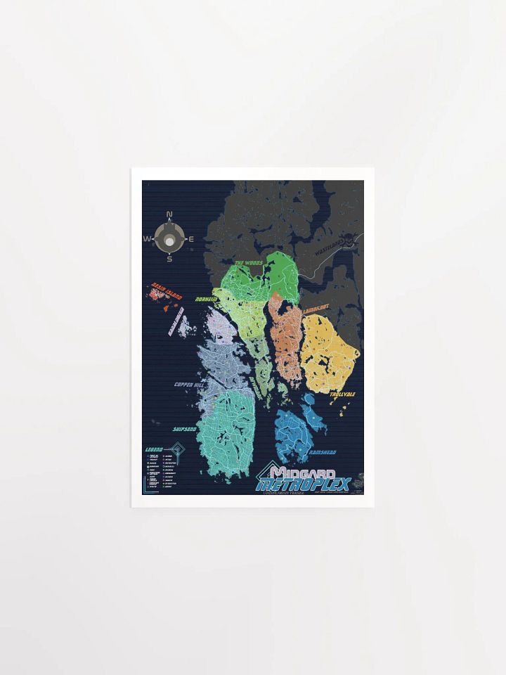 The Midgard Metroplex: Cyberpunk Norway Megacity Metropolis Map product image (2)