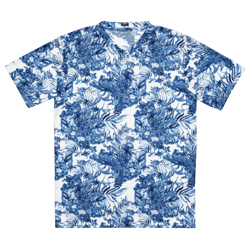 Azure Jungle | Recycled Unisex Sports Jersey product image (6)