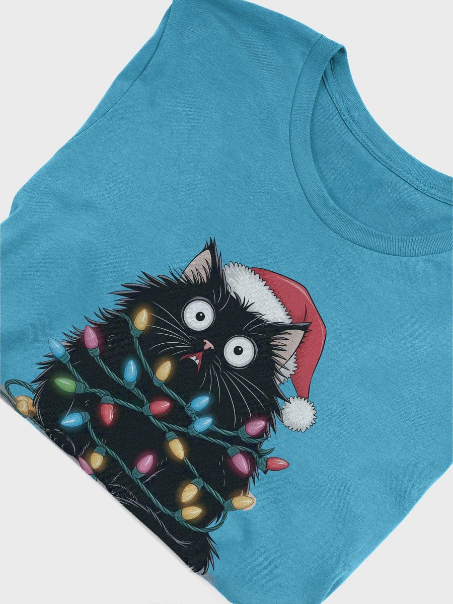 Merry Fluffmas - Festive Cat Chaos Christmas T-Shirt product image (13)
