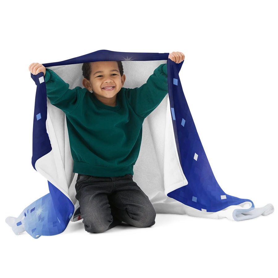 Blue Square Confetti Throw Blanket product image (26)