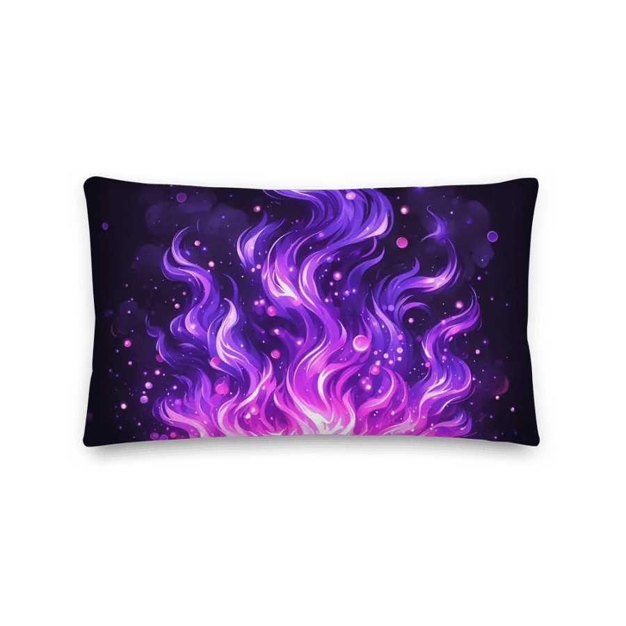 Ethereal Flames Premium Pillow | AI Design product image (2)