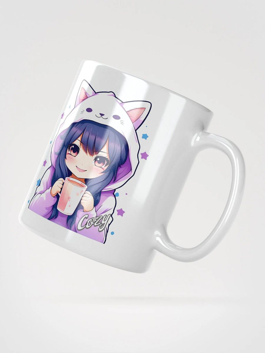 Cozy Kawaii Anime Girl - Coffee or Soup Mug - 11 oz - 15 oz - 20 oz - v1 product image (5)