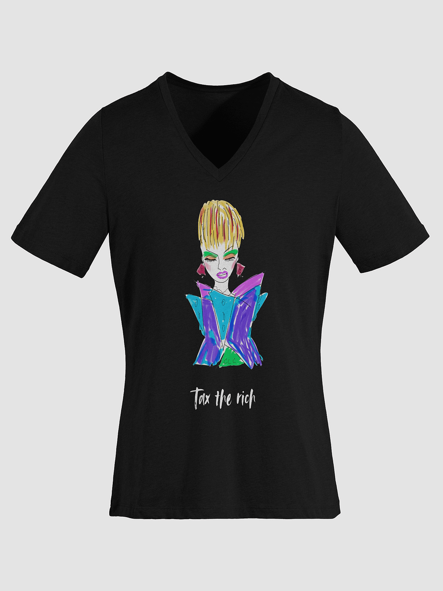 Tax The Rich Relaxed V-Neck product image (1)