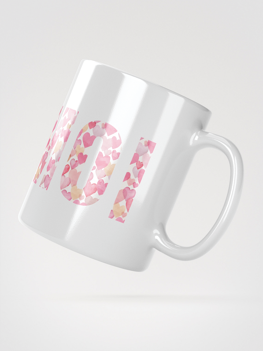 Mug Blanc Toi et Moi - Décor Coeurs bleus et roses - Cadeau Couple product image (2)