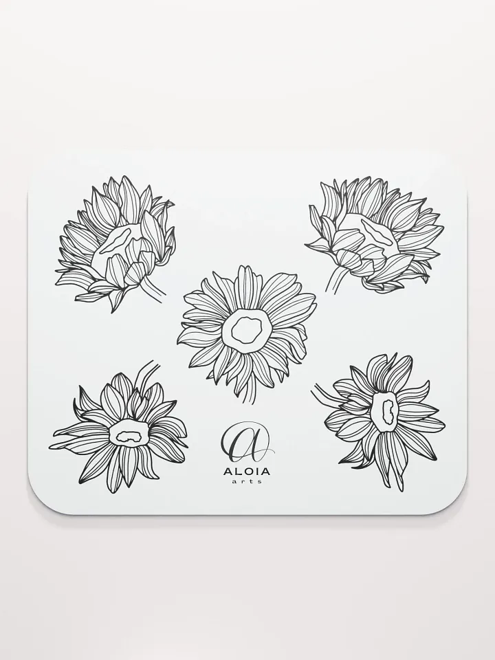 Doodle Flowers Mouse Pad product image (1)