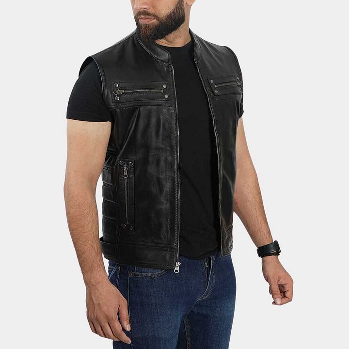 Cena Leather Moto Vest [MENS] product image (2)