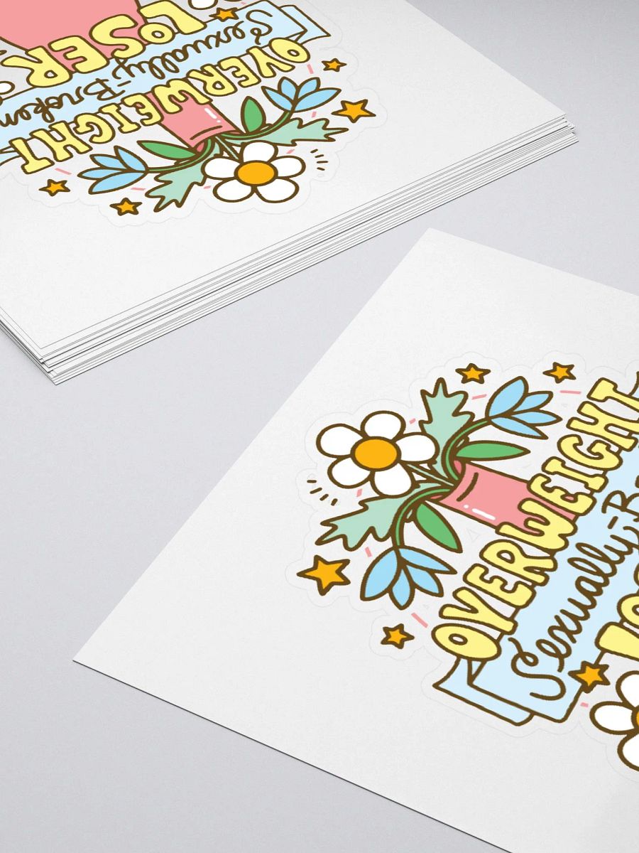 Overweight Sexually Broken Loser (vase version) sticker product image (4)