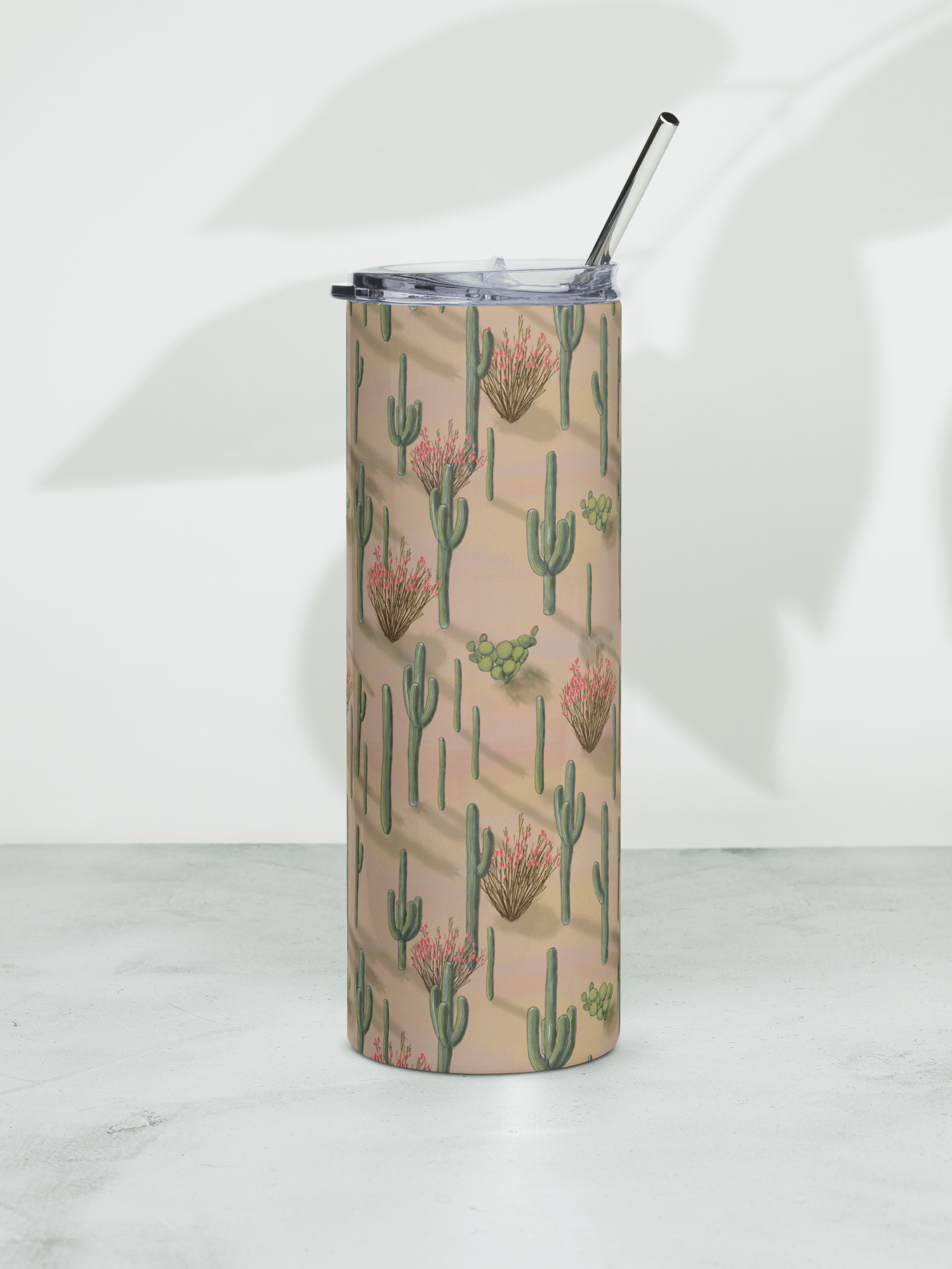 Saguaros of the Sonoran Desert Stainless Steel Tumbler with Straw product image (6)