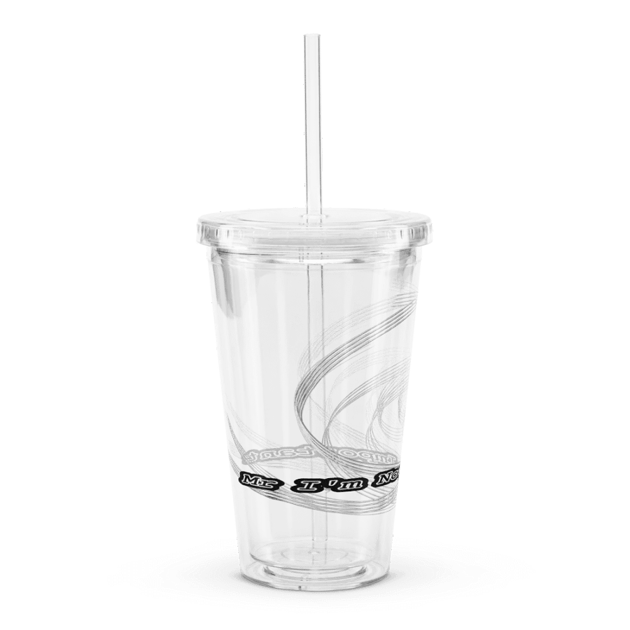 Double Wall Clear Plastic Tumbler (16 oz) - Mr. I'm Not Important product image (3)