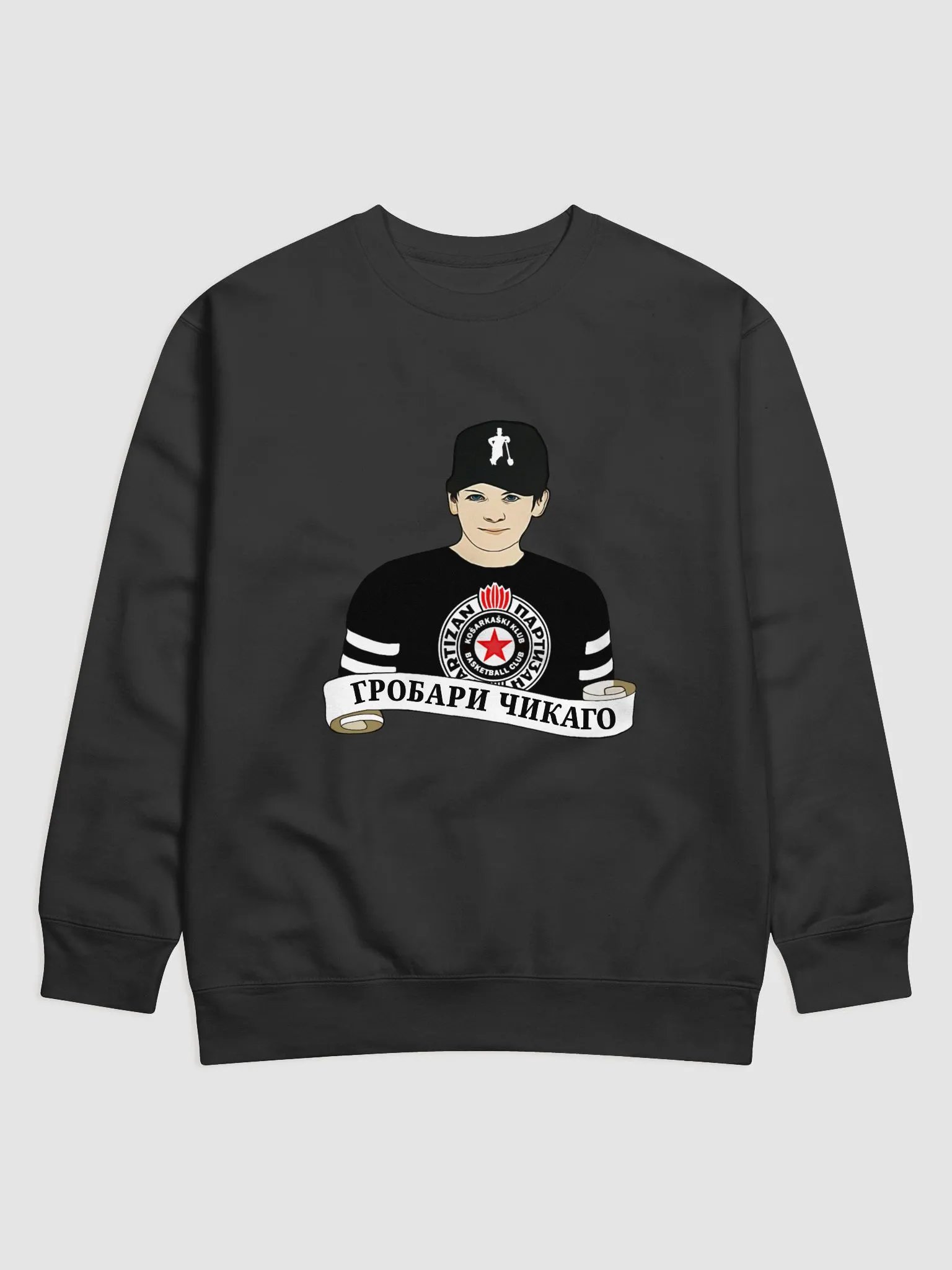 Grobari Čikago KK Partizan Cotton Heritage Premium Sweatshirt product image (1)