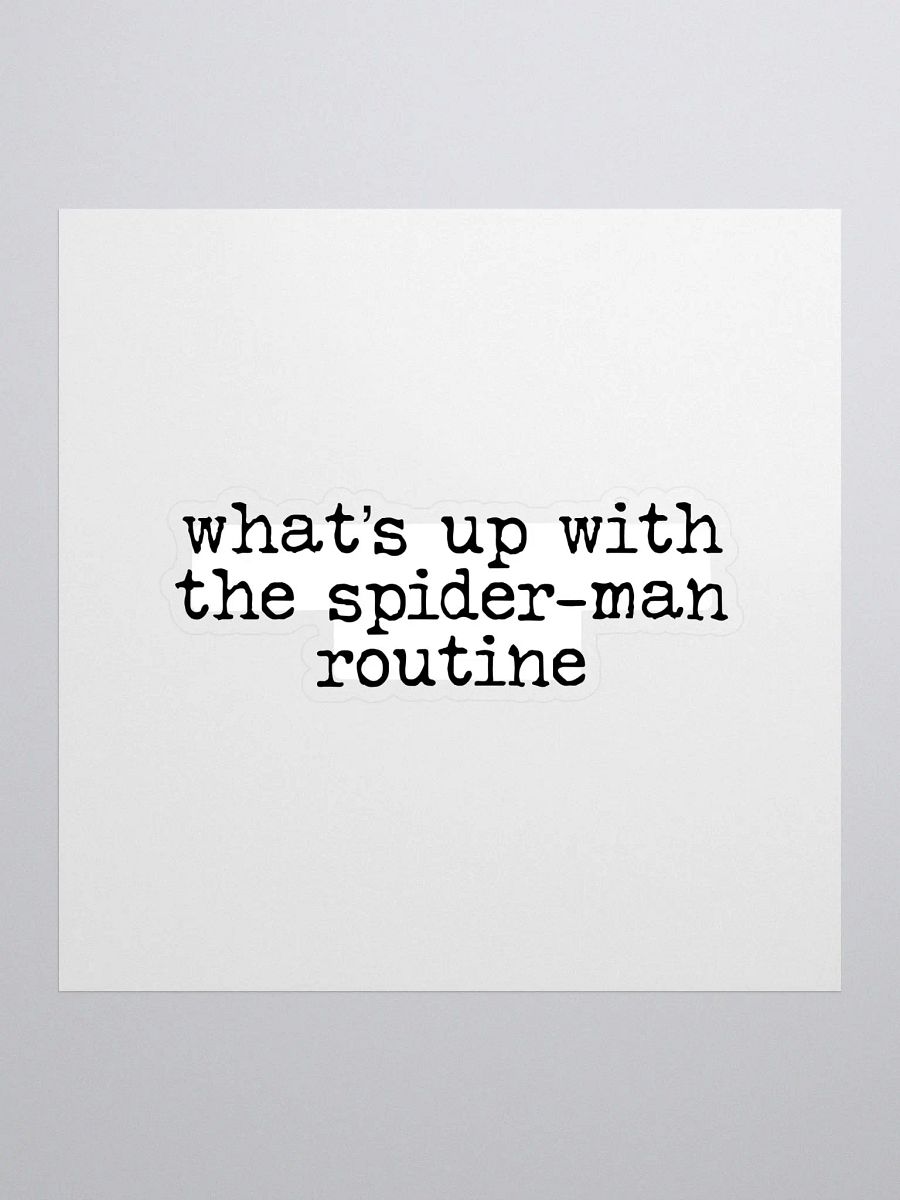 Spider-Man Routine Buddie Quote Sticker product image (1)