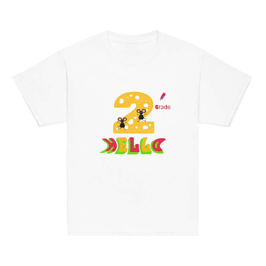 Cheesy Grade 2 Hello Kids T-Shirt product image (32)