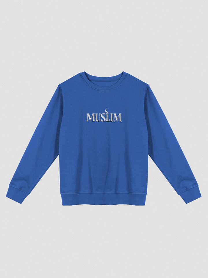 MUSLIM Signature Blue Sweater - UNISEX Embroidery product image (1)