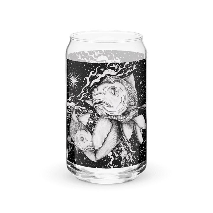 Pisces Zodiac Can-Shaped Glass product image (1)