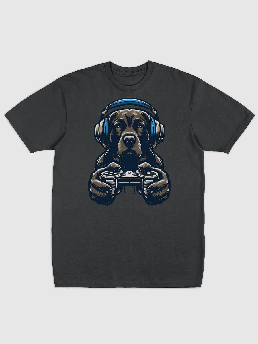 Pawsome Gamer Dog #Statement Tee - Black T-Shirt product image (1)