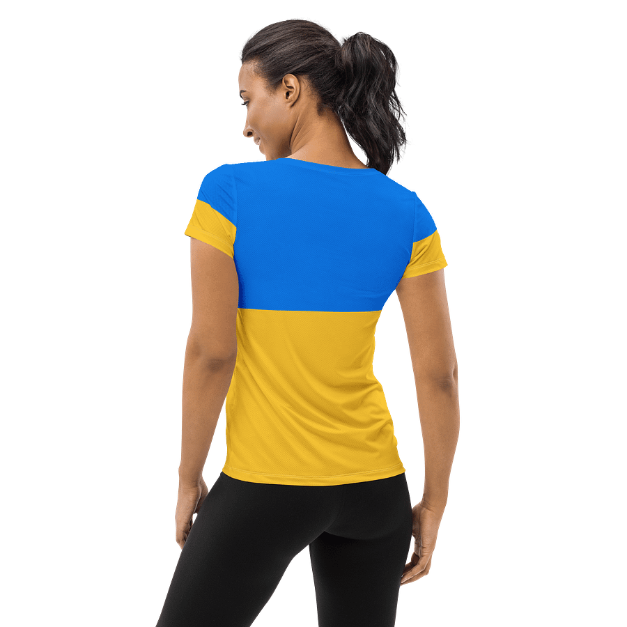Sunshine Yellow Customizable Women's Athletic Tee product image (2)