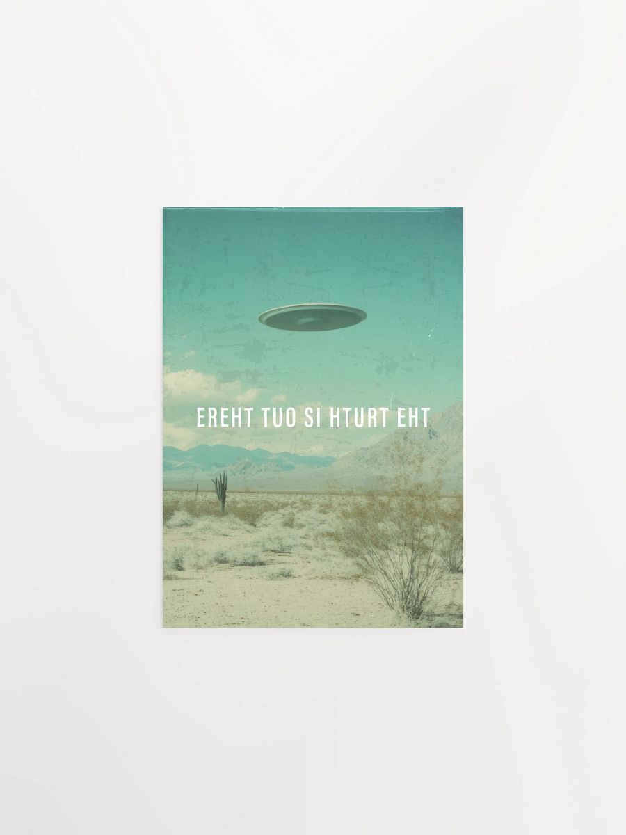 erehT tuO si hturT ehT/The X-Files poster, S09E04 tagline, 2001 — sci-fi poster product image (6)