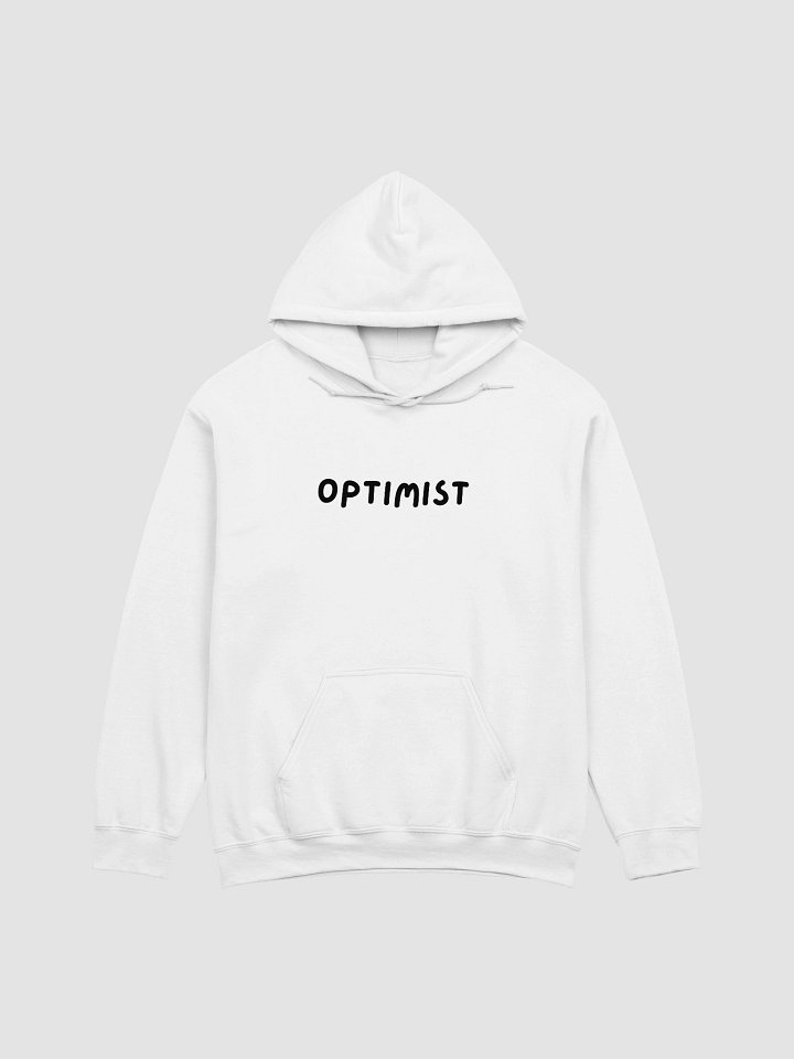 "OPTIMIST” Upbeat Unisex Hoodie product image (2)