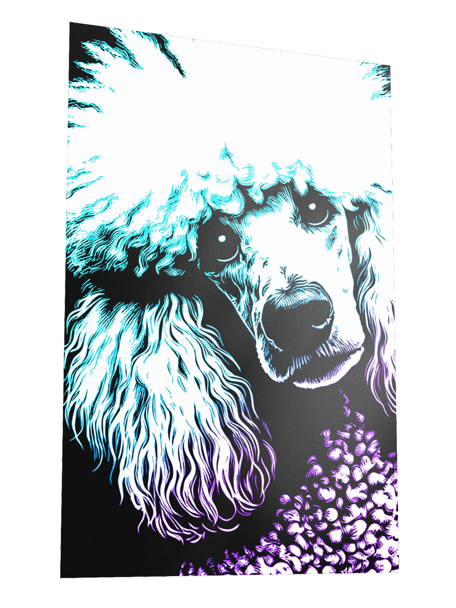 Pop Art Poodle Print / Frame Not Included product image (3)
