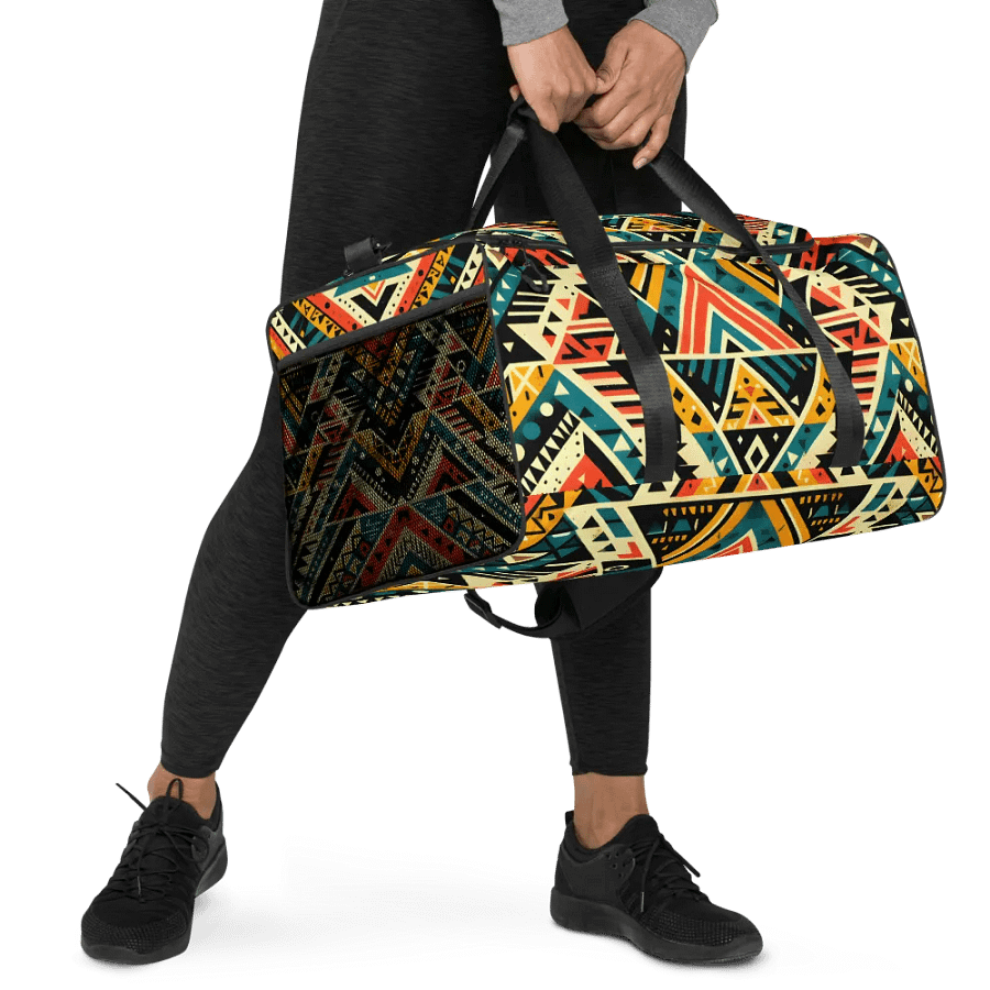 Premium aztec Geometry Duffle Bag product image (12)