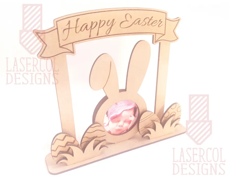 Easter Bunny Photo Frame - Laser Cut Files product image (3)