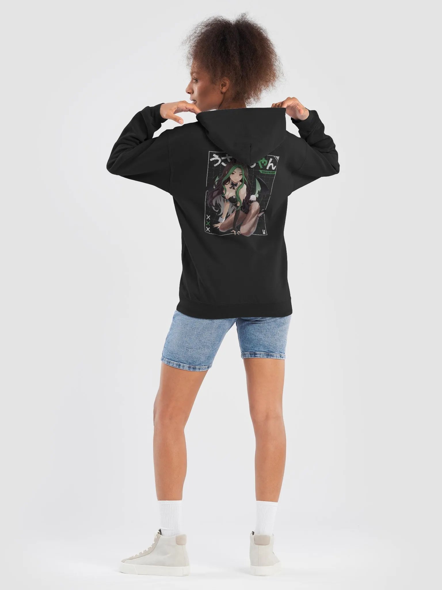 Bunny Demon Girl Zip-Up Hoodie product image (2)