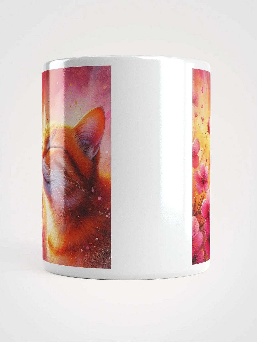 Dreamy Cat Serenity #Stylish Glossy White Mug product image (5)