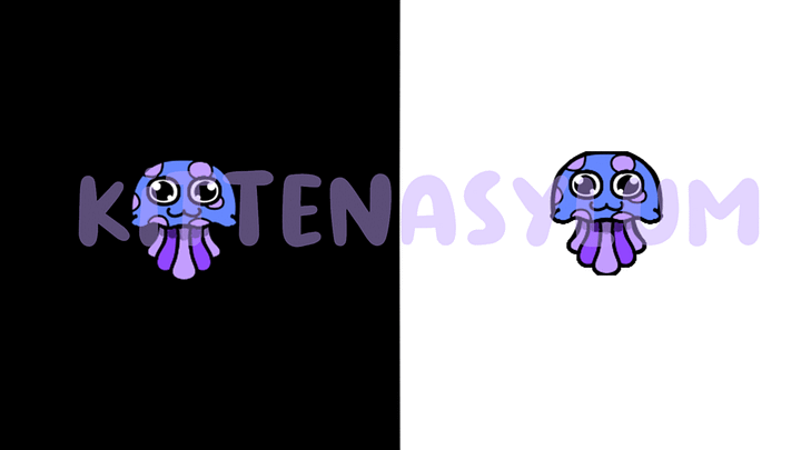 Jellyfish🍥 - Animated Emote Dance in Purple product image (1)