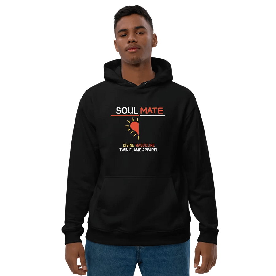 'Soul Mate Divine Masculine' Premium Organic Cotton Eco Hoodie product image (1)