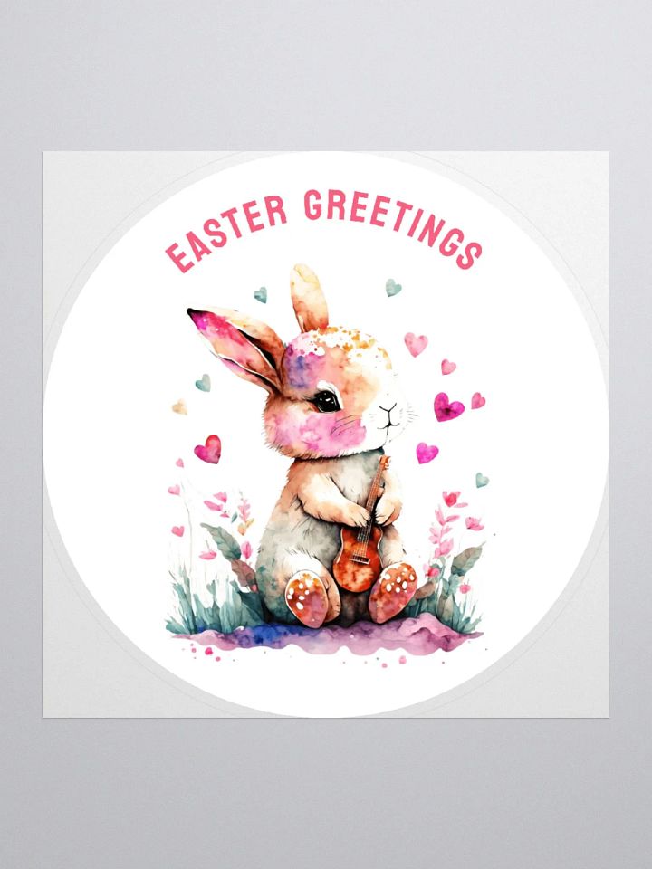 Guitar Playing Bunny Easter Greetings product image (2)