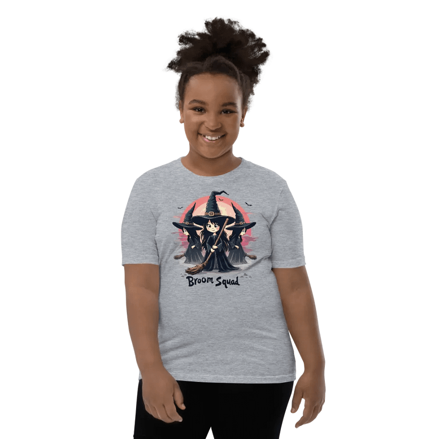 Broom Squad Youth Witch T-Shirt product image (10)