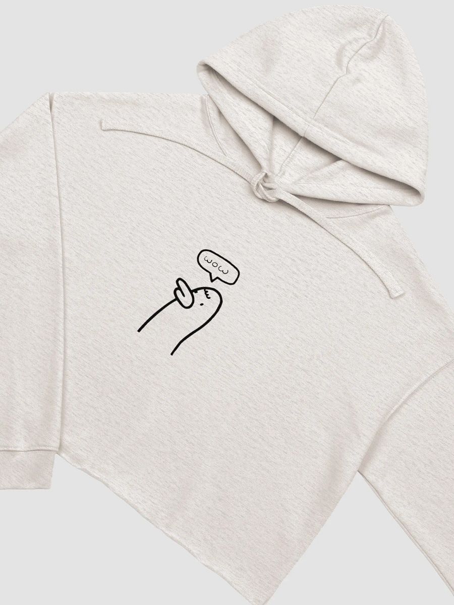 Wow Meme Duck Print Crop Hoodie product image (11)