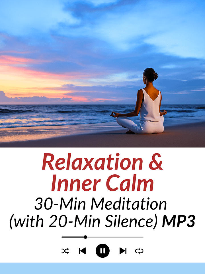 Relaxation & Inner Calm - 30-Minute Meditation (with 20-Minute Silence) product image (1)