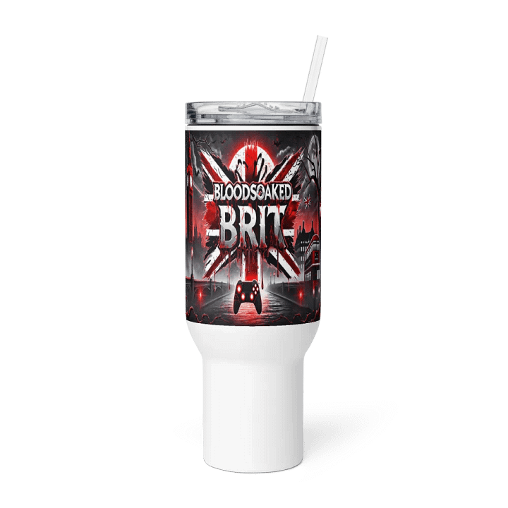BloodsoakedBrit Gaming Travel Mug – Bold, British, and Bloody Perfect! product image (2)
