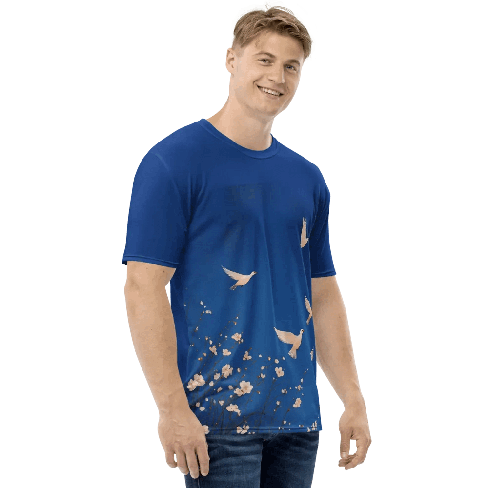 Skyward Serenity All-Over Print Tee. Japanese Art Style product image (3)