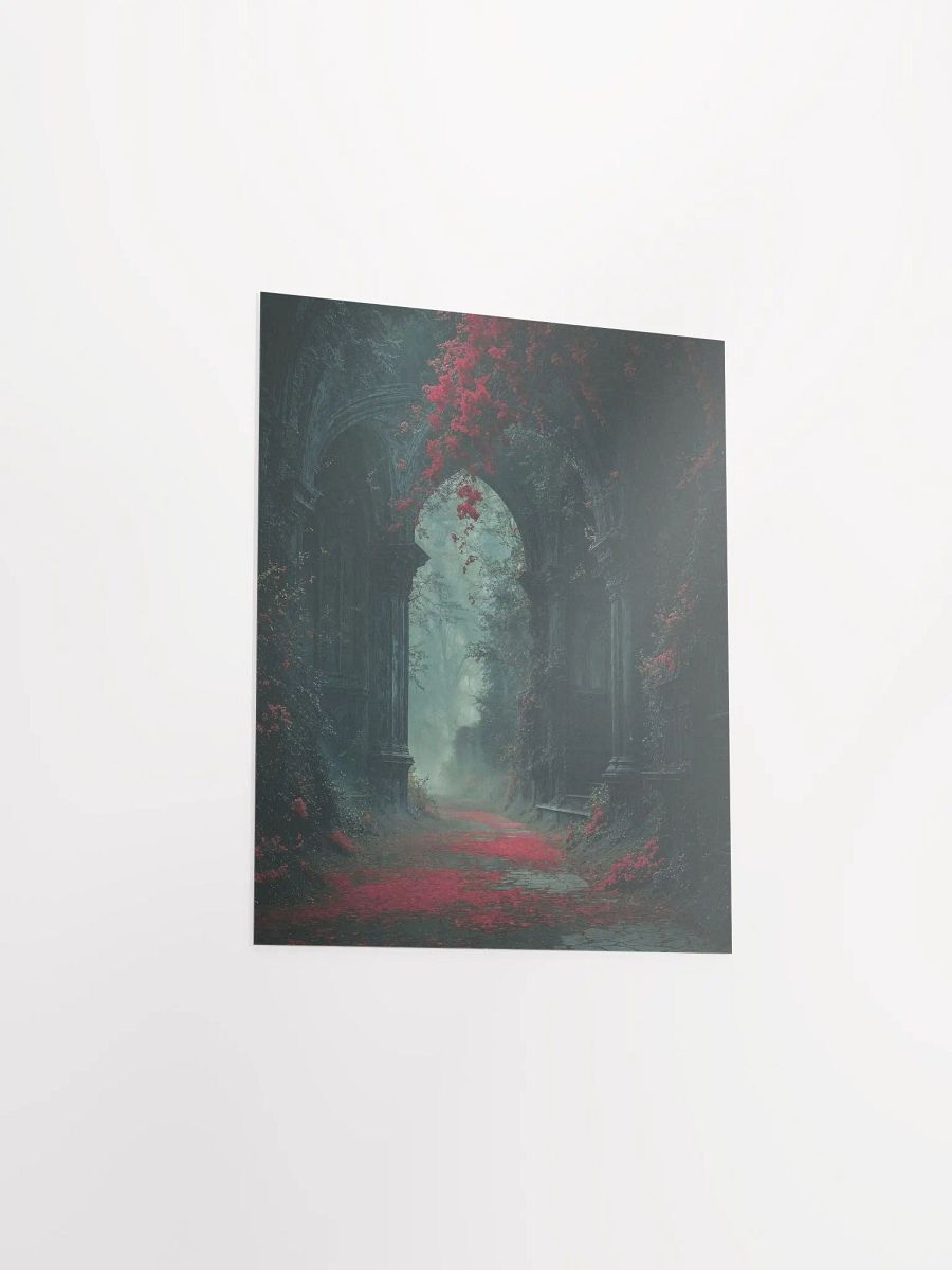 Gothic Archway Red Foliage Poster product image (21)