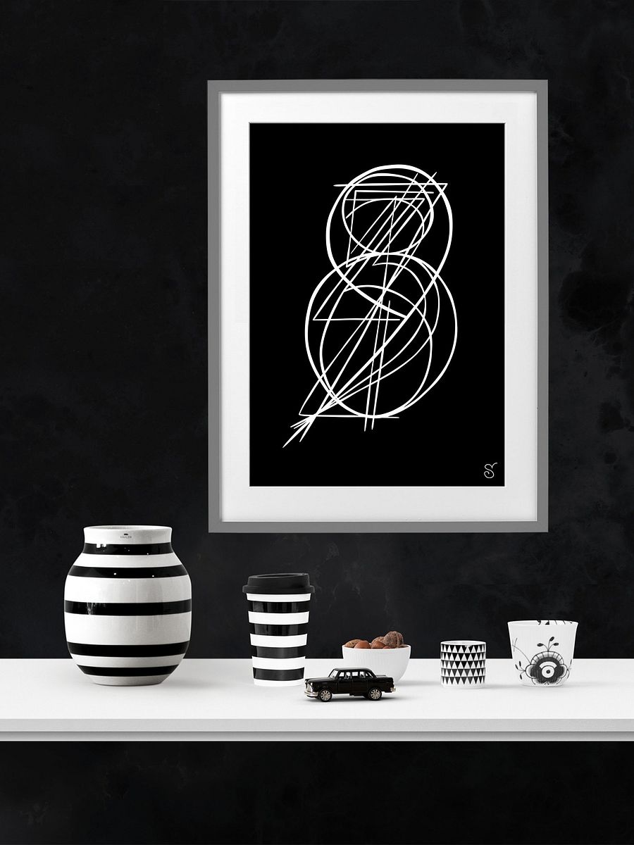 Ethereal Lines Matte Poster - Abstract Image No. 11 product image (14)