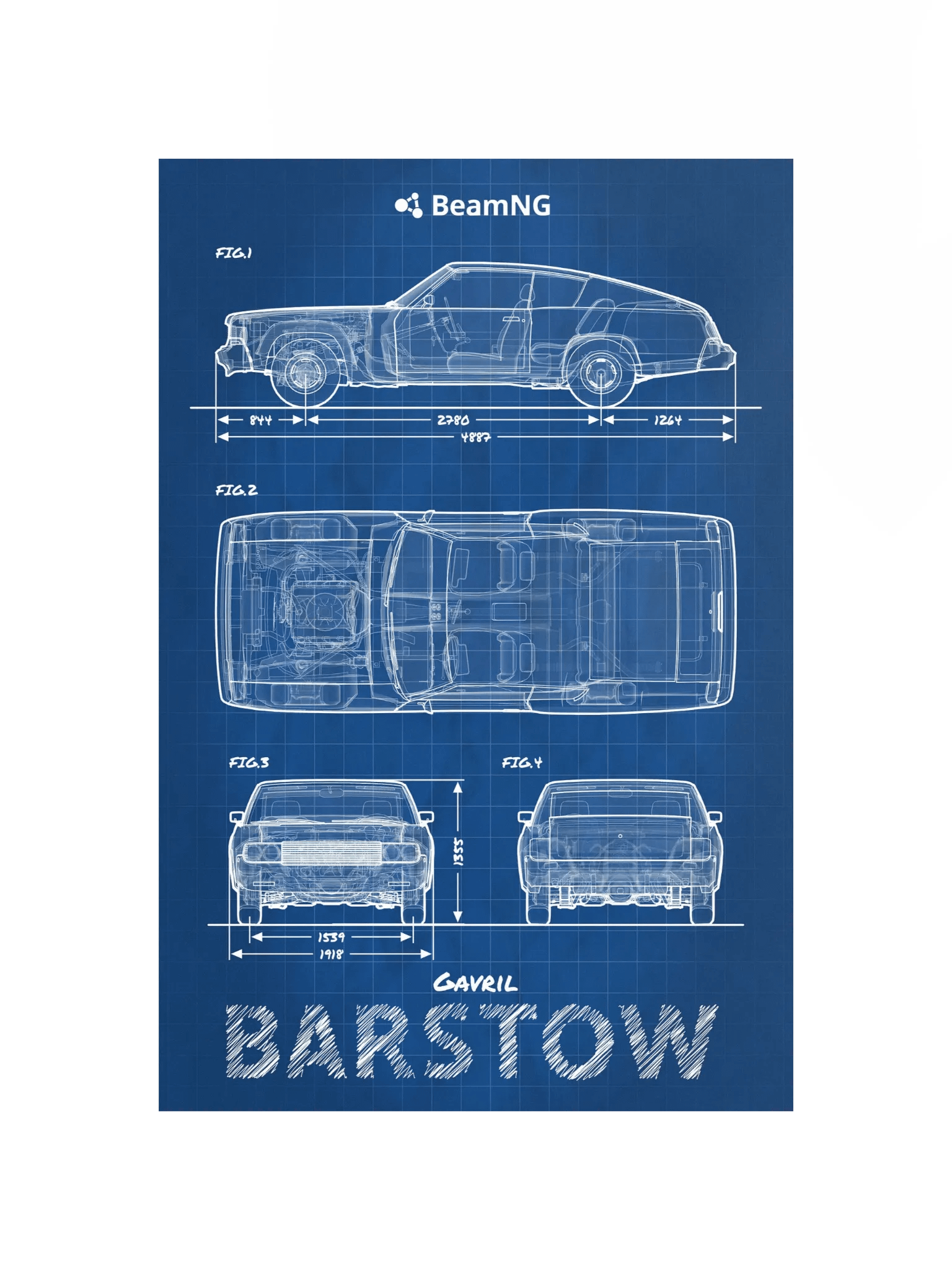 Gavril Barstow Blueprint Poster product image (4)