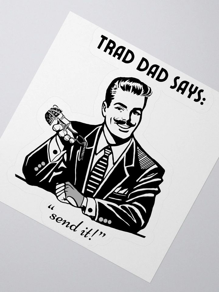 Trad Dad - Kiss-Cut Silhouette Sticker product image (6)