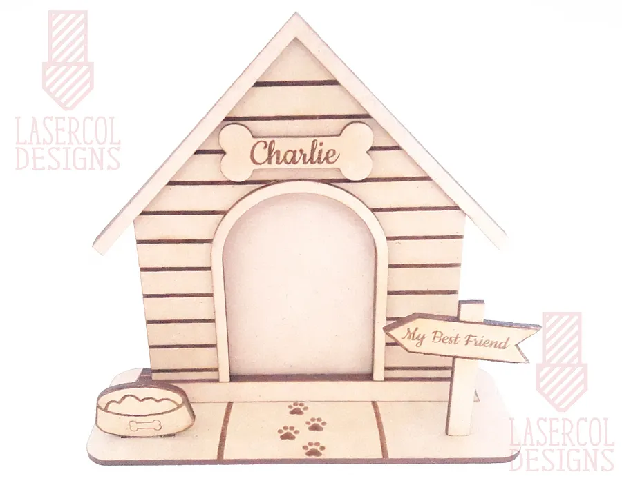 Dog House Photo Frame - Laser Cut Files product image (2)