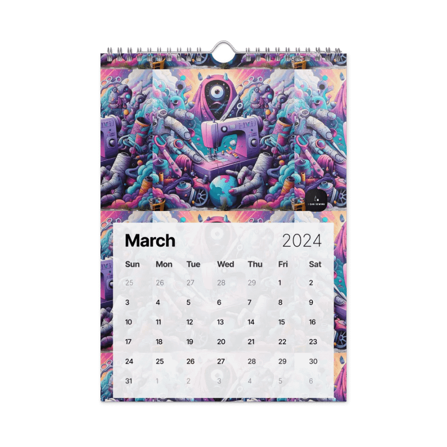 Wall Calendar (2024) - Colorful Graffiti Theme product image (9)