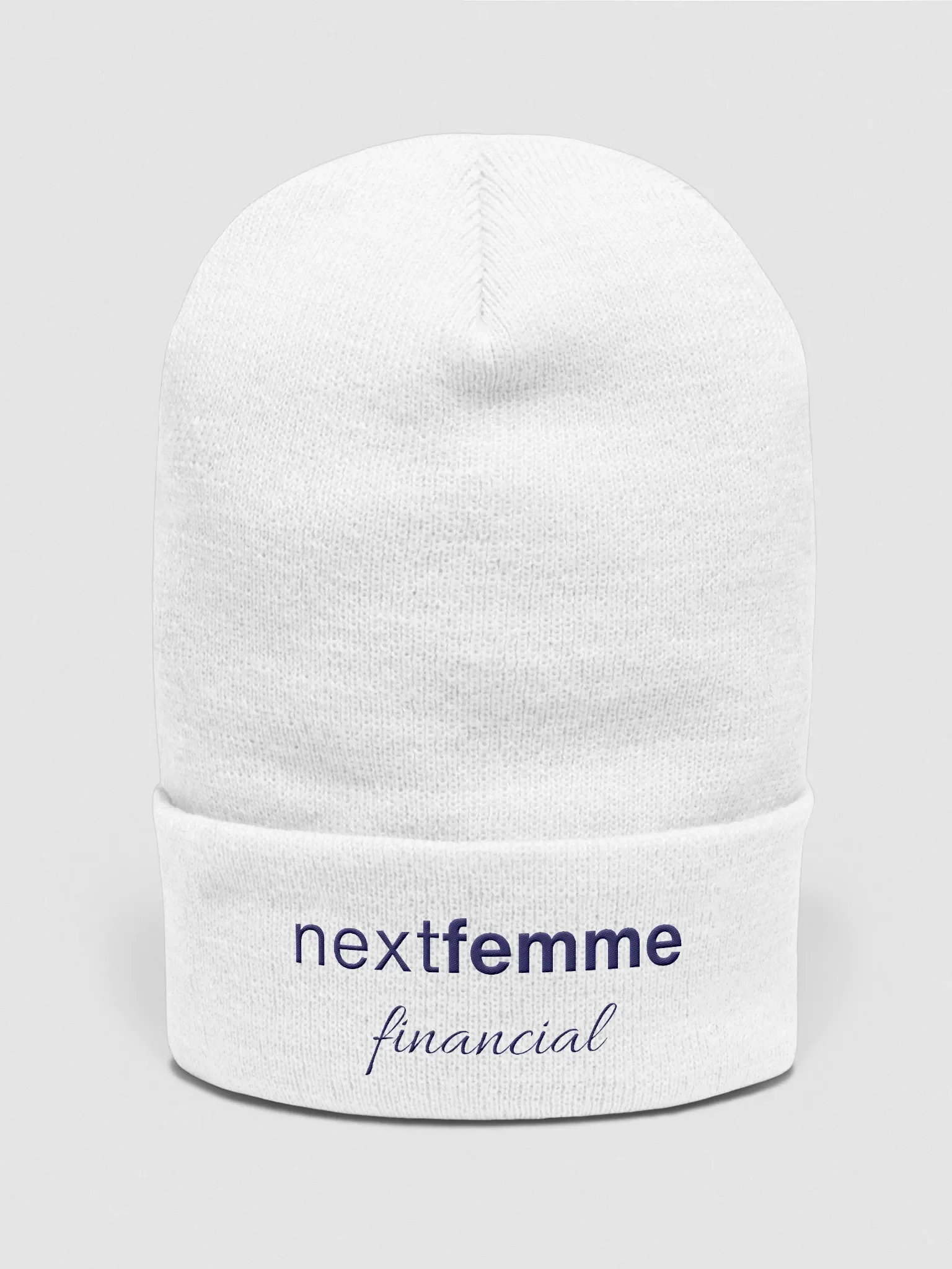 Next-Gen Cuffed Beanie with Navy Logotype product image (1)