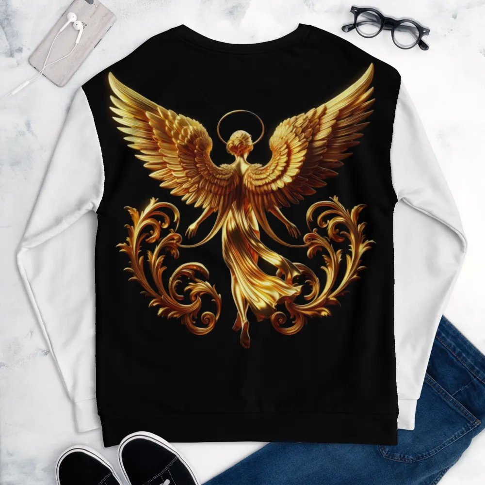 A Golden Angel and Cross - Unisex Sweatshirt #2 product image (6)