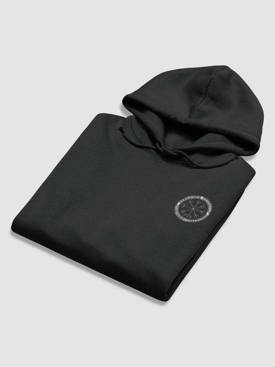 Nordische Runen | Weisser Vegvísir | Essential Eco Hoodie product image (12)