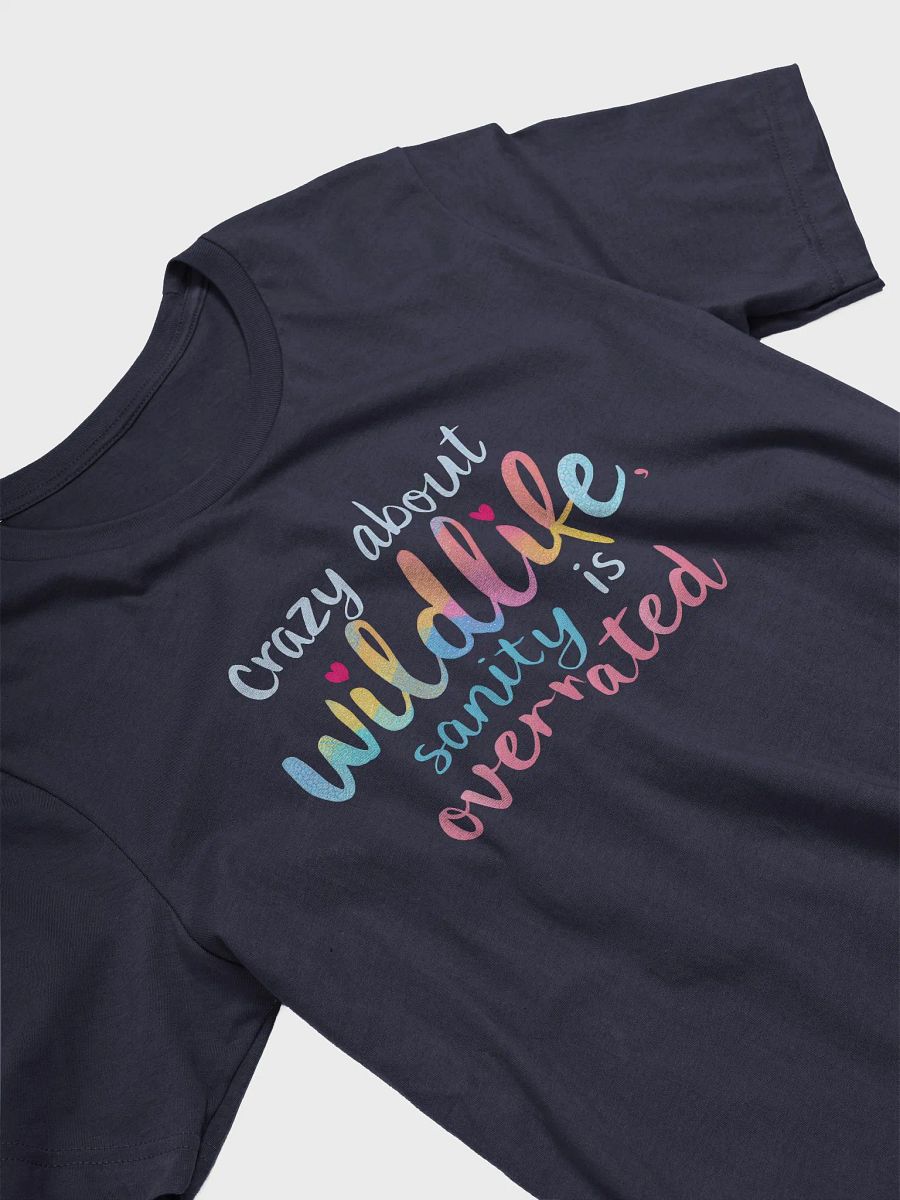 Crazy About Wildlife T-Shirt, Funny Animal Lover Tee, Vet Nurse Gift, Wildlife Rescue Shirt, Colorful Nature Graphic Tee, Unisex Conservation T-shirt product image (3)